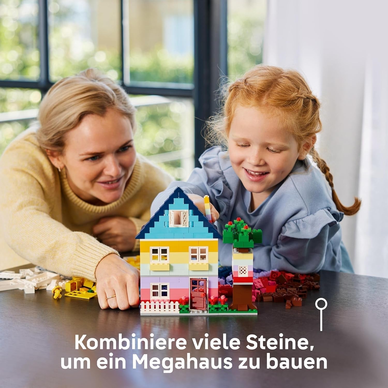 LEGO Classic Kreatywne domy, zestaw klocków do budowania dla dzieci, 850 klocków do budowania, zabawka do budowania domu z akcesoriami, prezent dla chłopców i dziewcząt w wieku 4 lat 11035 Zestawy do budowania Beuche den LEGO-Store