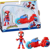 SPIDEY i JEGO NIESAMOWICI PRZYJACIELE Marvel Spidey Figurka motocykla dla chłopców i dziewcząt w wieku od 3 lat Figurki Naty Shop