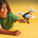 LEGO Technic Zabawka do budowania samolotu ze śmigłem dla dzieci Prezent dla chłopców i dziewcząt 8-letni 4-cylindrowy silnik tłokowy z obrotowym śmigłem Model samolotu 42198 Zestawy do budowania Besuche den LEGO-Store