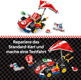 LEGO Super Mario: Mario Kart — standardowy gokart, kolekcja Nintendo, prezent dla dzieci, pozwala chłopcom, dziewczętom i graczom od 7 lat na niezależną zabawę, zabawka przygodowa z figurką ropuchy 72032 Zestawy do budowania Besuche den LEGO-Store
