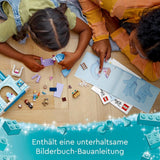 LEGO Disney Kraina Lodu Pałac Elsy, Zamek Królowej Lodu, lalka Księżniczka ELSA i Anna oraz 2 figurki zwierząt, świetny prezent dla 4-letnich dziewcząt i chłopców 43238 Zestawy do budowania Besuche den LEGO-Store
