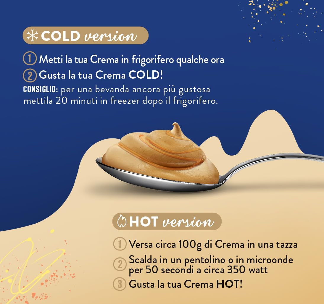 Caffè Borbone Baileys Kaffeecreme - Creme auf Milchbasis mit lactosefreiem, löslichem Kaffee, mit Baileys - laktoza i gluten bez glutenu - 550-Gramm-Kartonpackung