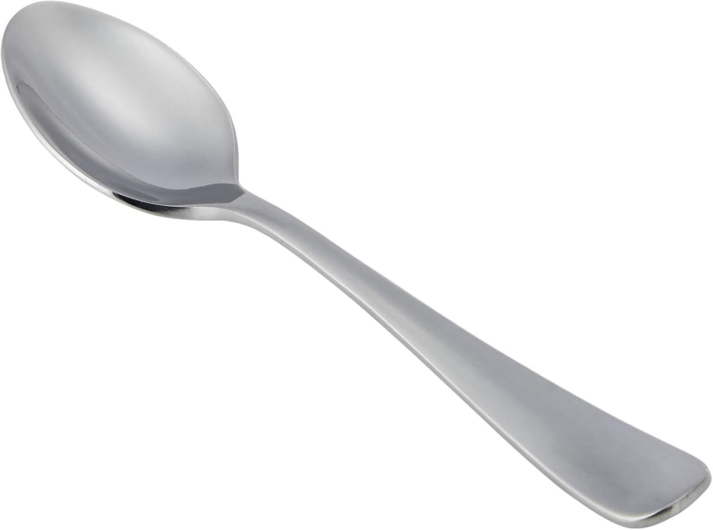 Łyżeczka do kawy ze stali nierdzewnej, zaokrąglona krawędź, opakowanie 12 szt., kuchnia Silver Naty Shop