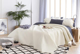 Todocama Fine Boutique Narzuta na łóżko Wiosna Lato Jesień Zima 100% wyjątkowo miękka mikrofibra Wielofunkcyjna narzuta 105-200 x 260 cm Beżowy Łóżka i koce Besuche den Todocama-Store