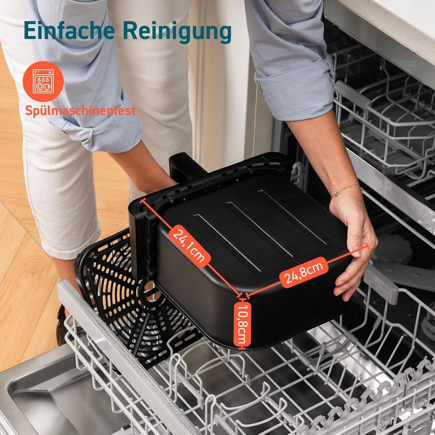 COSORI Frytownica na gorące powietrze Airfryer, frytownica 12 w 1 XXL 6,2 l, frytkownica na gorące powietrze z okienkiem i przypomnieniem o mieszaniu, 80 przepisów AGD Naty Shop