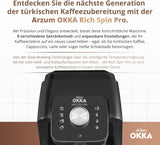 EKSPRES DO KAWY PO turecku Arzum OKKA RICH SPIN PRO (chrom)