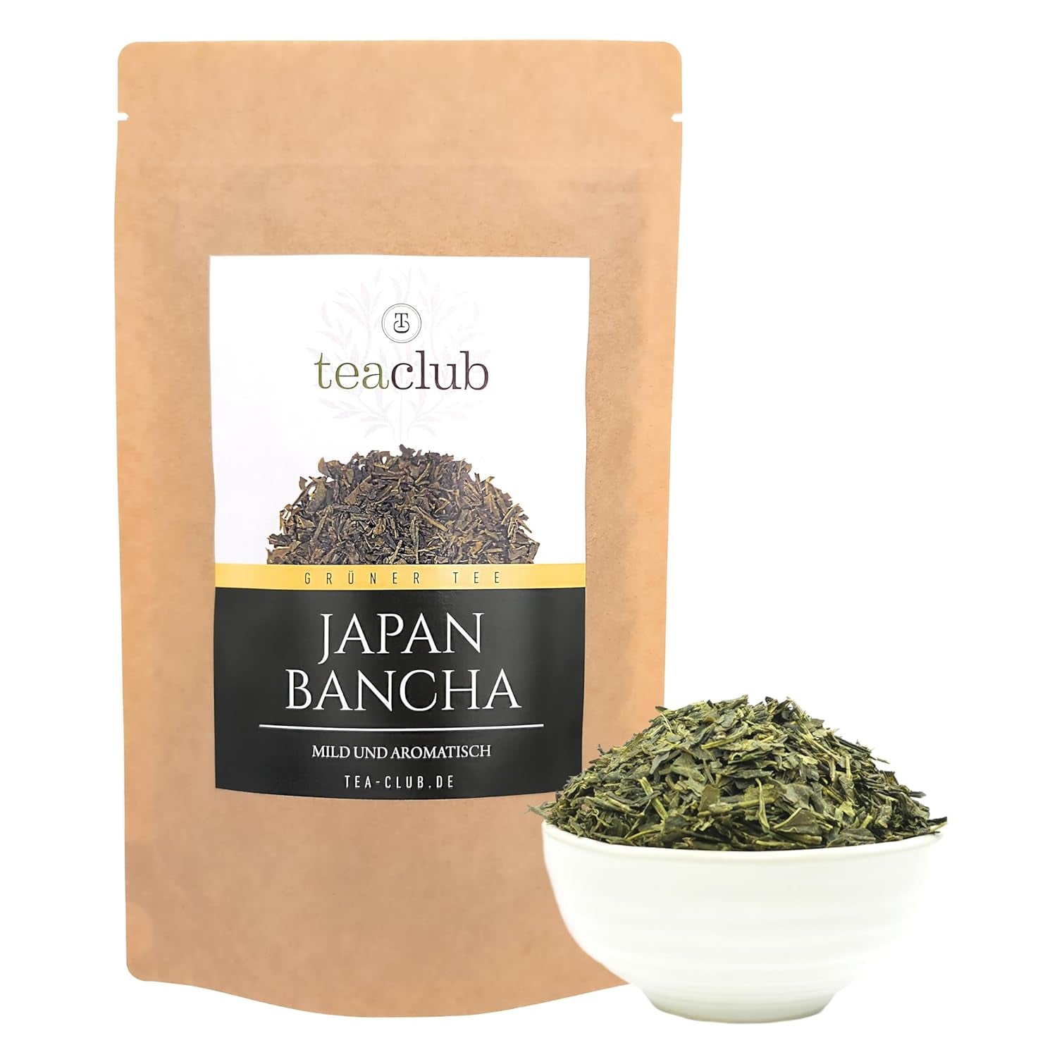 Bancha Japońska herbata zielona sypka 100 g, aromatyczna i delikatna japońska herbata zielona, ​​Teaclub Green Tea
