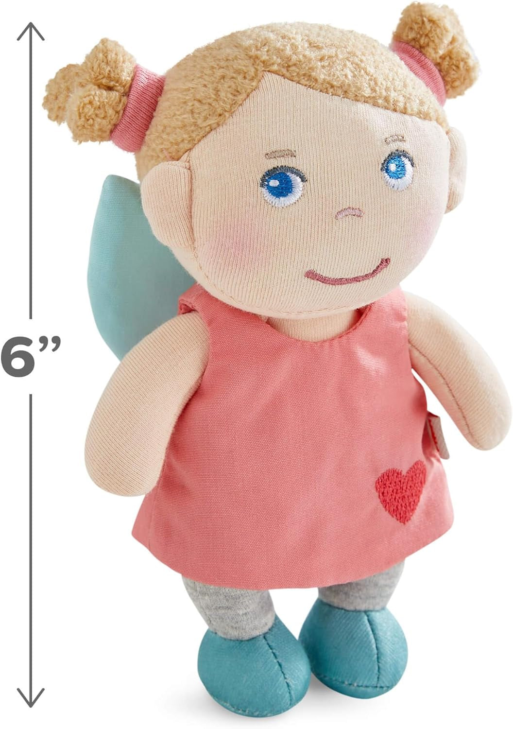 HABA Guardian Angel Lore - Puszysta lalka tekstylna (15 cm), idealny prezent powitalny dla niemowląt i małych dzieci - Można prać w temperaturze 30 °C - 2011870001