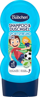 Bübchen Sportsfriend 2w1, Szampon i żel pod prysznic, 230 ml Prysznic i kąpiel Naty Shop