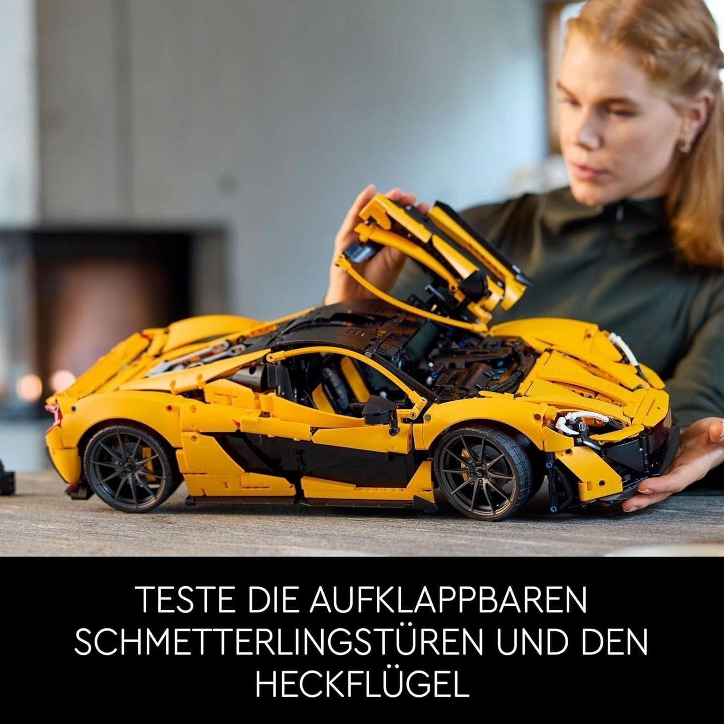 LEGO Technic Mclaren P1 Super Zestaw samochodów sportowych dla dorosłych Fani samochodów Prezent V8 Silnik tłokowy 7-biegowa skrzynia biegów Model samochodu w skali Zestaw samochodzików zabawkowych 42172 Zestawy do budowania Besuche den LEGO-Store
