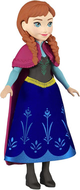 Mattel DISNEY Królowa Lodu Anna i Sven Lalka i figurka zwierzęcia, inspirowana animowanymi postaciami, ruchome kończyny, odpinana spódnica i peleryna, dla dzieci w wieku od 3 lat i więcej, HLX03 Lalki Naty Shop
