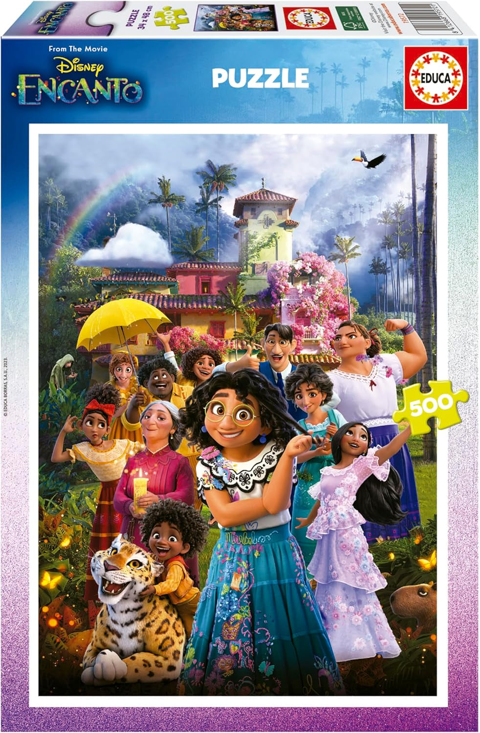 Educa - Puzzle 500 elementów dla dorosłych | Disney Encanto, puzzle 500 elementów dla dorosłych i dzieci od 11 lat, puzzle dla dzieci (19572) Puzzle Naty Shop Domyślny tytuł