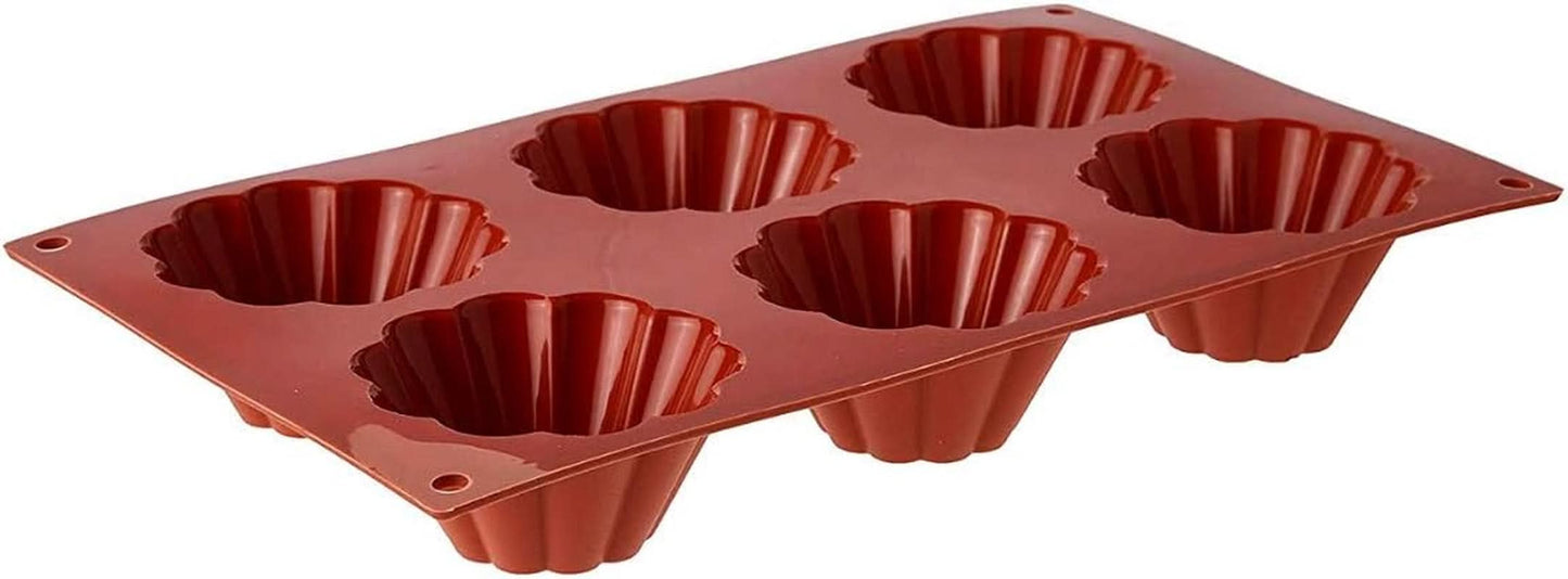 Forma do pieczenia Silikomart, 20.035.00.0060 SF 035, „SF 035 Briochette Cannellata” Kuchnia Naty Shop Deep