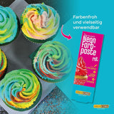 Decocino Neon Food Paste Red - Barwnik spożywczy w dużej dawce - Do barwienia ciast, babeczek, babeczek - Bez smaku