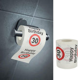 Zestaw 4 papierów toaletowych „Wszystkiego najlepszego z okazji 40. urodzin” │40. urodziny 24 metry 2-tkaniny 180Gr/m2 │ Papier toaletowy z motywem papieru toaletowego (4 X papier toaletowy 40)