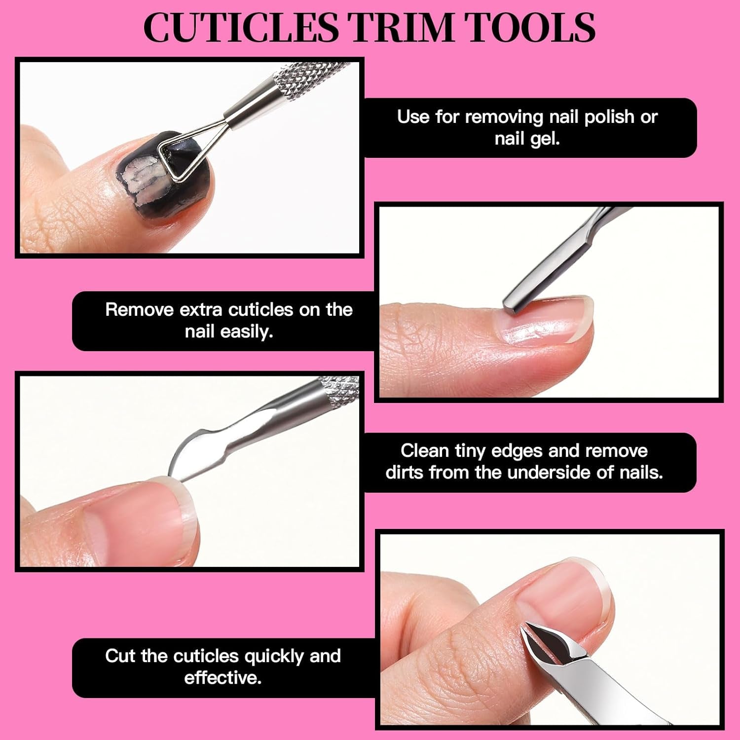 Zestaw do manicure FANDAMEI, Buffer Für Nägel, Nagelfeile 100/180, Nagelfeilen Für Gelnägel, Nagelhautschieber, Buffer Für Gelnägel, Feilen Für Gelnägel, Nagelzange, Zestaw Nagelfeilen, Zestaw do manicure i pedicure