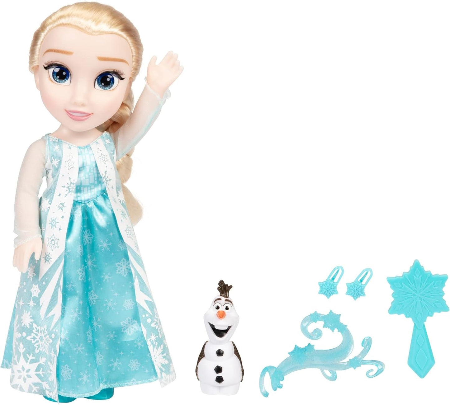 Disney Die Eiskönigin - Kraina Lodu - Śpiewająca lalka ELSA 35 cm, śpiewająca „Let It Go”, w tym akcesoria dla dodatkowej zabawy, idealna dla dziewcząt od 3 lat, 225306, Türkis