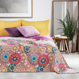 Decoking 12222 Narzuta 200X220 cm Różowy Fioletowy Biały Kolorowy Antracyt Narzuta Dwie Strony Kolorowy Różowy Biały Fioletowy Pikowanie Bibi Łóżka i Koce Besuche den DecoKing-Store