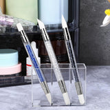 3 Stück Nagel Pinsel Silikon, Nagelkunst Skulptur Stift, Doppel Köpfe DIY Maniküre Werkzeug, Strassstein Picker, Gel Schnitzen Pinsel Für Design, Kształtowanie rysunku Carving Nagelfolie