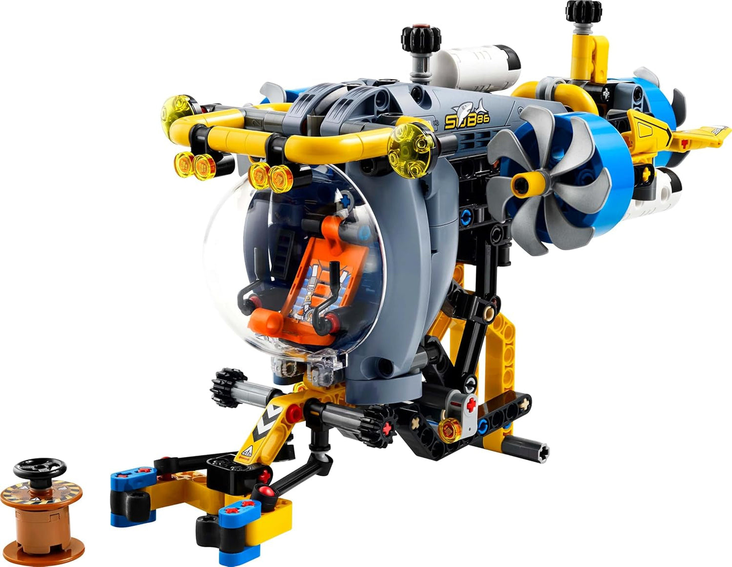 LEGO Technic Odkrywca głębin Łódź podwodna Zabawka do budowania dla dzieci w wieku 9 lat Chłopcy i dziewczęta Kreatywne pomysły na prezenty urodzinowe Pojazd do zbudowania z obracającymi się śmigłami 42201 Zestawy do budowania Besuche den LEGO-Store