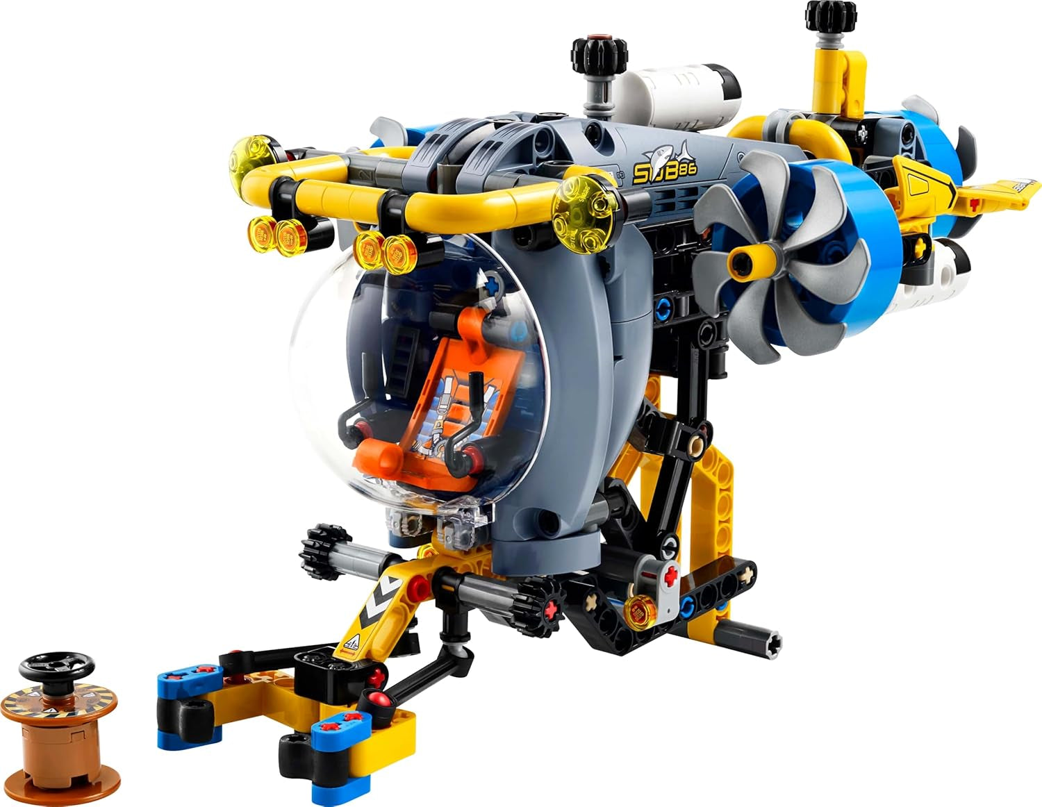 LEGO Technic Odkrywca głębin Łódź podwodna Zabawka do budowania dla dzieci w wieku 9 lat Chłopcy i dziewczęta Kreatywne pomysły na prezenty urodzinowe Pojazd do zbudowania z obracającymi się śmigłami 42201 Zestawy do budowania Besuche den LEGO-Store