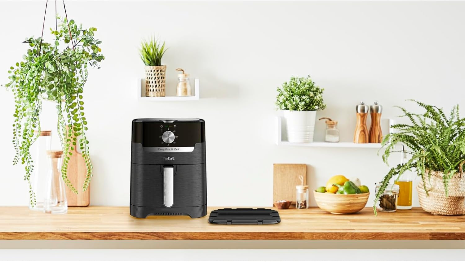 Tefal EY5018 Klasyczna frytkownica powietrzna Easy Fry & Grill, technologia 2 w 1 (frytkownica powietrzna i grill), XL, 4,2 litra na 6 porcji, 1550 W Sprzęt AGD Naty Shop