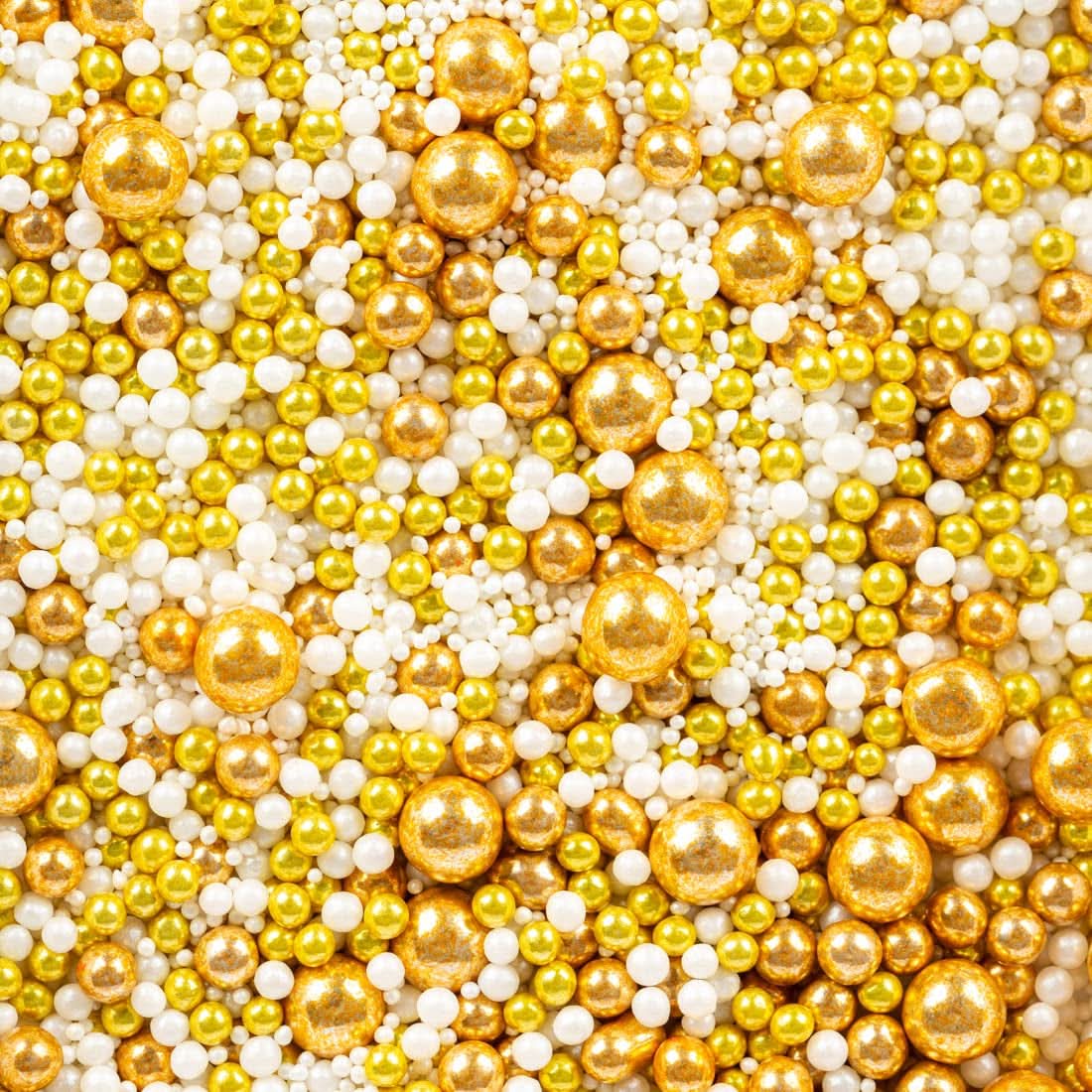 Super Streusel Gold Glimmer, posypki o tematyce świątecznej, 180 gramów Posypki Naty Shop 180 gramów