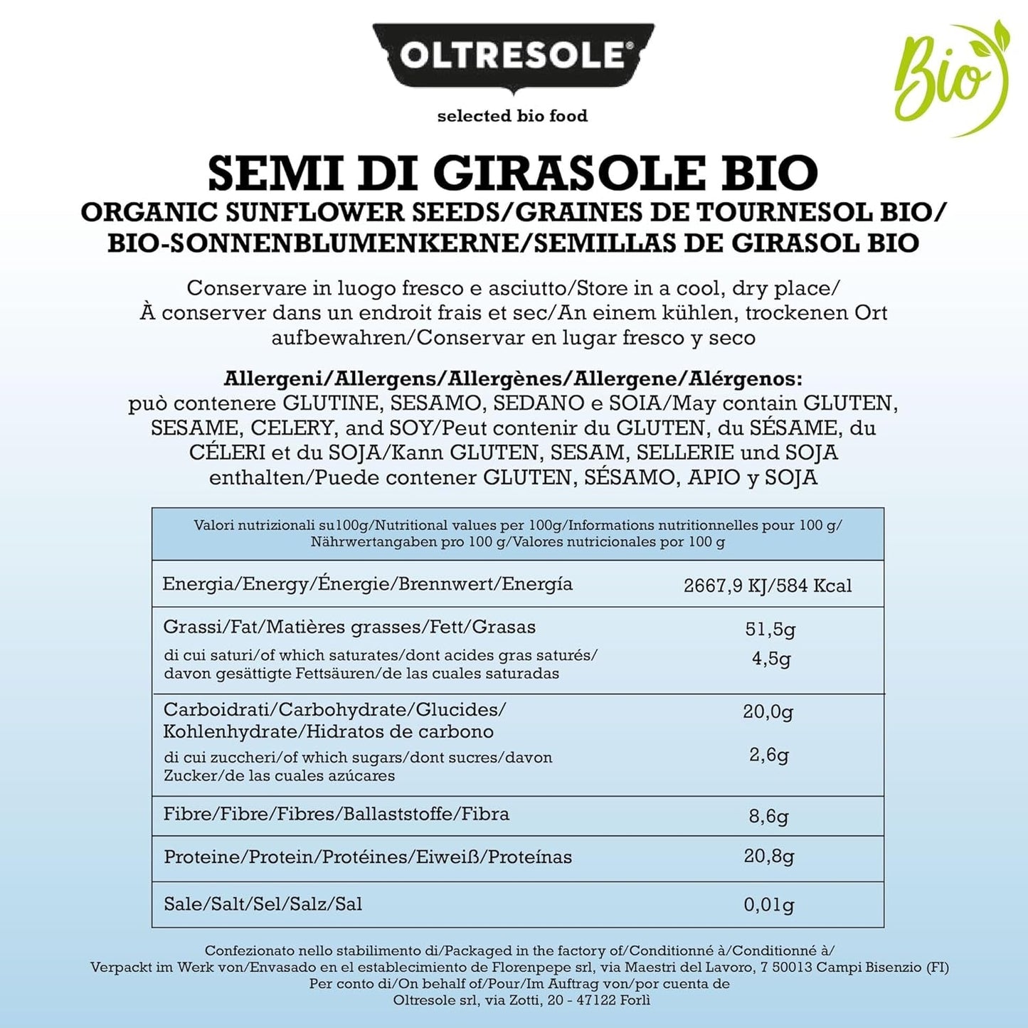 Organiczne nasiona słonecznika 3kg, surowe, łuskane, nieprażone i niesolone organiczne nasiona słonecznika, bogate w błonnik i składniki odżywcze, idealne jako przekąska i do przepisów kulinarnych