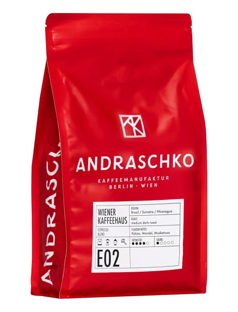 Espresso Bohnen - Wiener Kaffeehausmischung Espresso Blend - łagodna Röstung mit 100% Arabica aus 7 Herkunftsländern - frisch in Berlin geröstet - 1kg