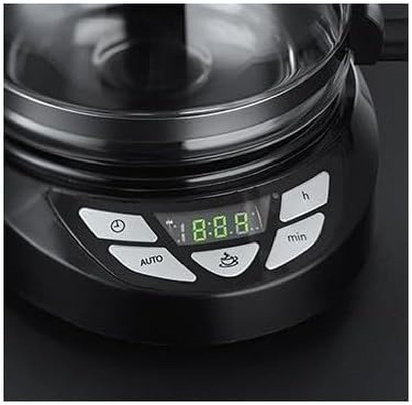 Ekspres do kawy Russell Hobbs [cyfrowy minutnik, głowica prysznicowa zapewniająca optymalną ekstrakcję i aromat] Tekstury+ (1 do 12 filiżanek, szklana karafka o pojemności 1,25 l, płyta grzewcza, system zapobiegający kapaniu) Ekspres do kawy z filtrem 22620-56