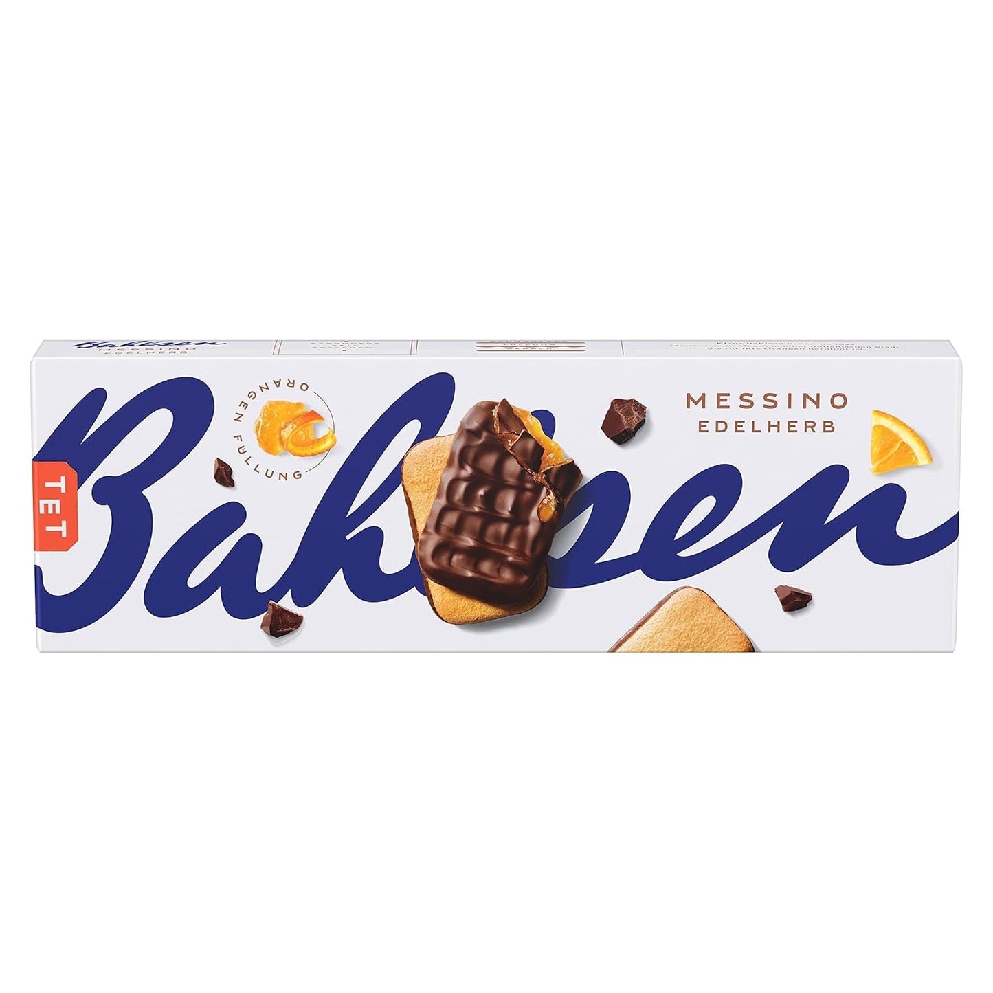 Bahlsen Messino Edelherb - Opakowanie 4 szt. - Puszyste ciasto z nadzieniem czekoladowo-pomarańczowym Edelherb (1 x 125g)