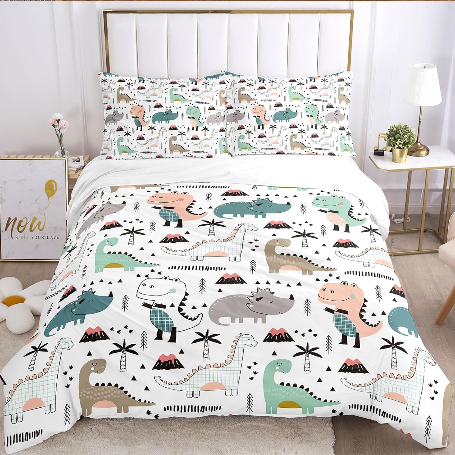 Pościel dla dzieci, Dinozaur Pościel - dzieci Naty Shop A-3 135 X 200 Cm