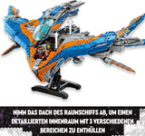 LEGO Marvel Strażnicy Galaktyki: Budowa statku kosmicznego w Mediolanie Model statku kosmicznego z 4 minifigurkami superbohaterów Ulotka Avengers na kosmiczne przygody Prezent dla chłopców i dziewcząt 76286 Zestawy do budowania Zobacz sklep LEGO