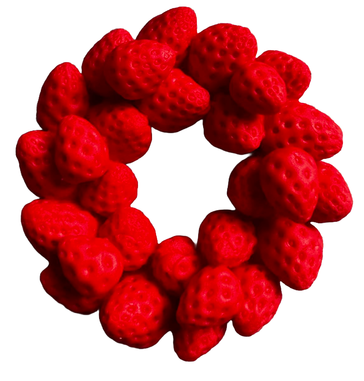 Dekoracja z pasty cukrowej jadalnej, Ozdoby z pasty cukrowej Strawberry Crown Naty Shop