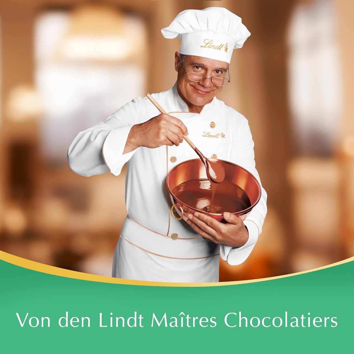 Kulki czekoladowe LINDOR | 1 kg zamykana torebka | ok. 80 kulek z mlecznej czekolady z nadzieniem miętowym | Opakowanie zbiorcze i kulki czekoladowe LINDOR Solony Karmel