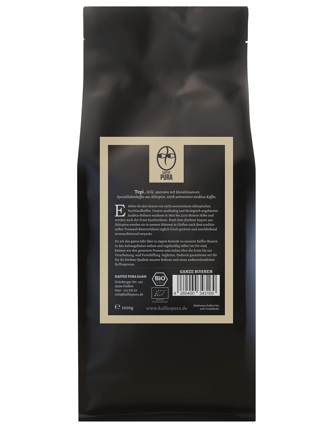 Kawa ziarnista Tepi-bio 1000g