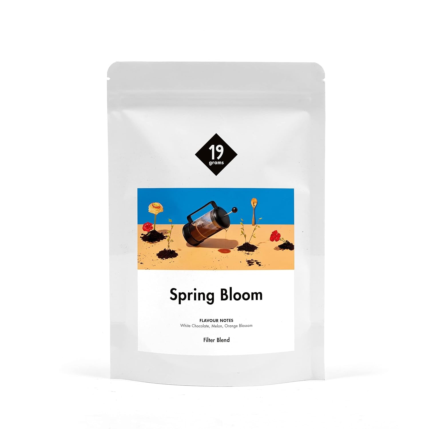 Filtr wiosennych kwiatów | 250 g pełnych ziaren | sprawiedliwe i zrównoważone | świeżo smażone | kawa ziarnista 100% Arabica | specjalna kawa | 19 gramów Cafe Roastery…