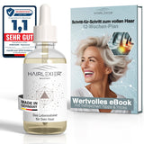 Hairlexier Hair Growth Remedy dla kobiet - Olejek do włosów rozmarynowy, Olejek rycynowy Olejek do włosów, Olejek lawendowy, Naturalne serum do włosów przeciw rozproszonemu wypadaniu włosów, Wspomaga wzrost włosów, Wegańskie i organiczne + Zeszyt ćwiczeń Pielęgnacja włosów Naty Shop dla kobiet