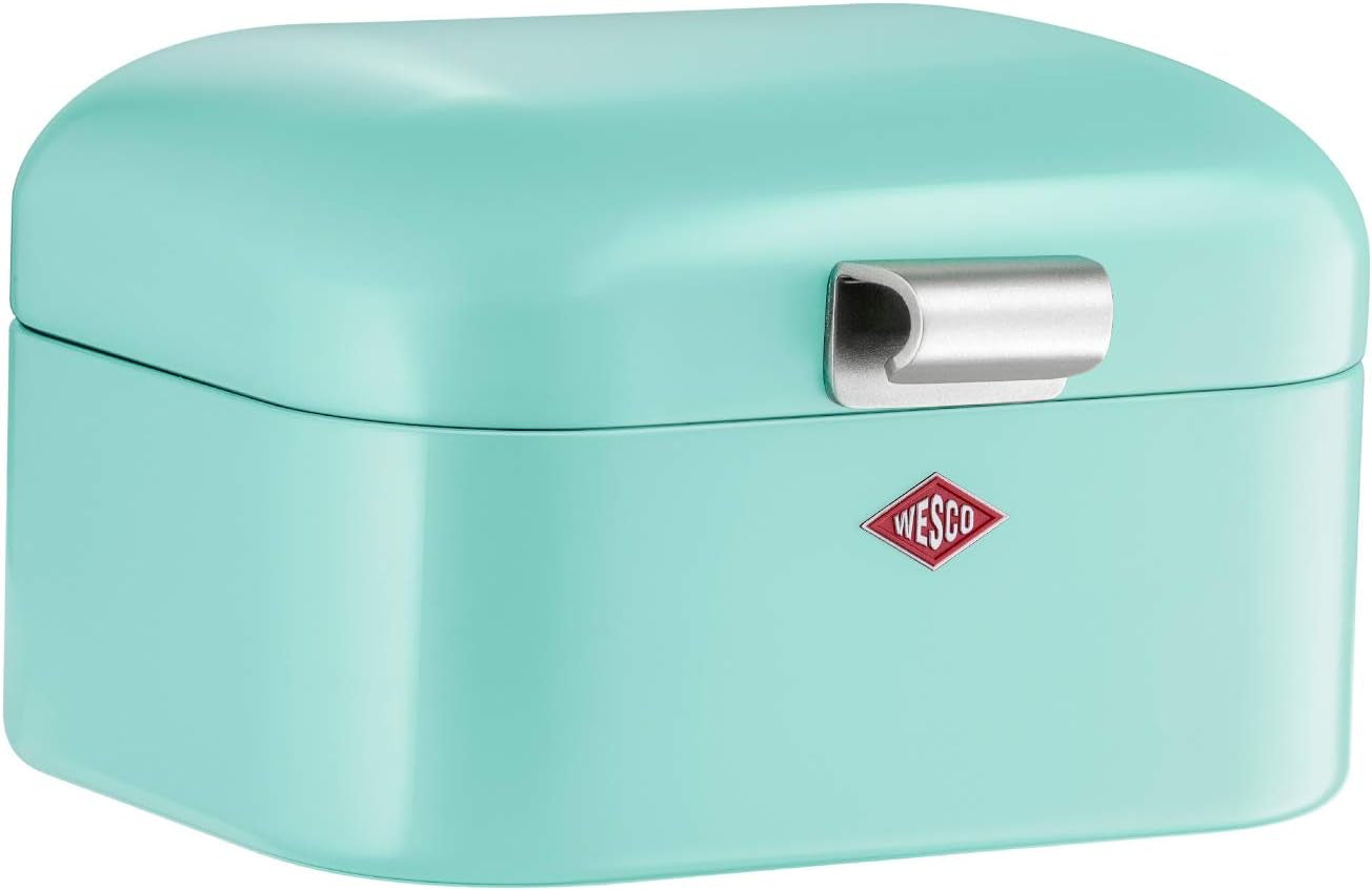 Kosz na chleb Wesco 235 001 Mini Grandy 17 x 18 x 12 cm (dł./szer./wys.) różowy, stal nierdzewna Pudełka do przechowywania żywności Naty Shop Mint