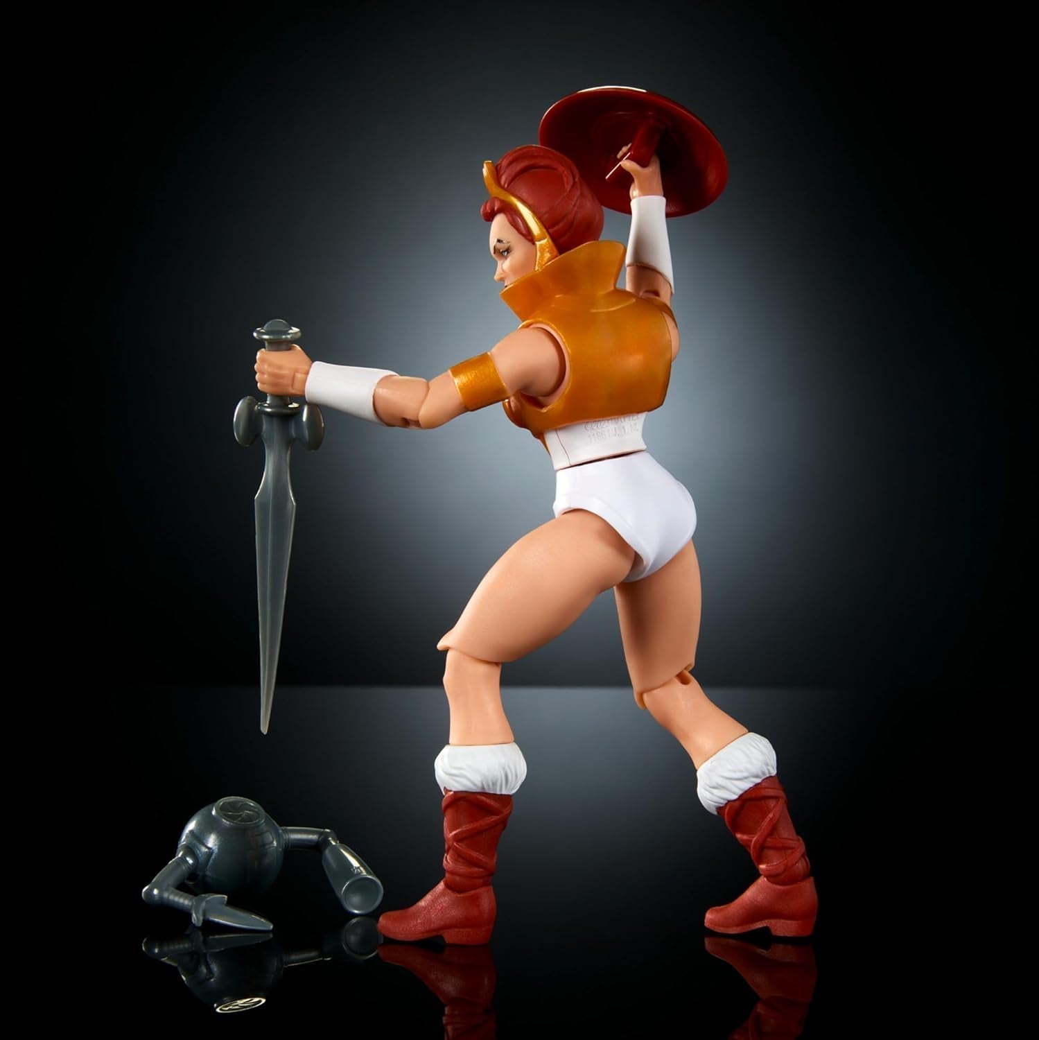Masters of the Universe Origins Zabawka z kreskówki Teela Figurka o wysokości około 14 cm Bohaterka Motu Akcesoria i mini komiks HYD27 Figurki Naty Shop