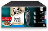 Sheba CATCARE Torba Wet Fresh & FINE (Ryba) Kawałki w sosie Dorosły 50g Opakowanie zbiorcze Standard