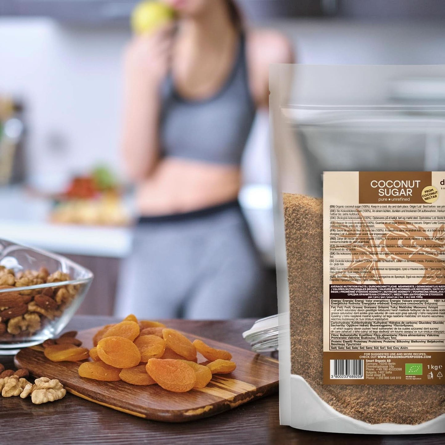 Cukier kokosowy-100% organiczny, nierafinowany, 1 Kg Słodziki Naty Shop