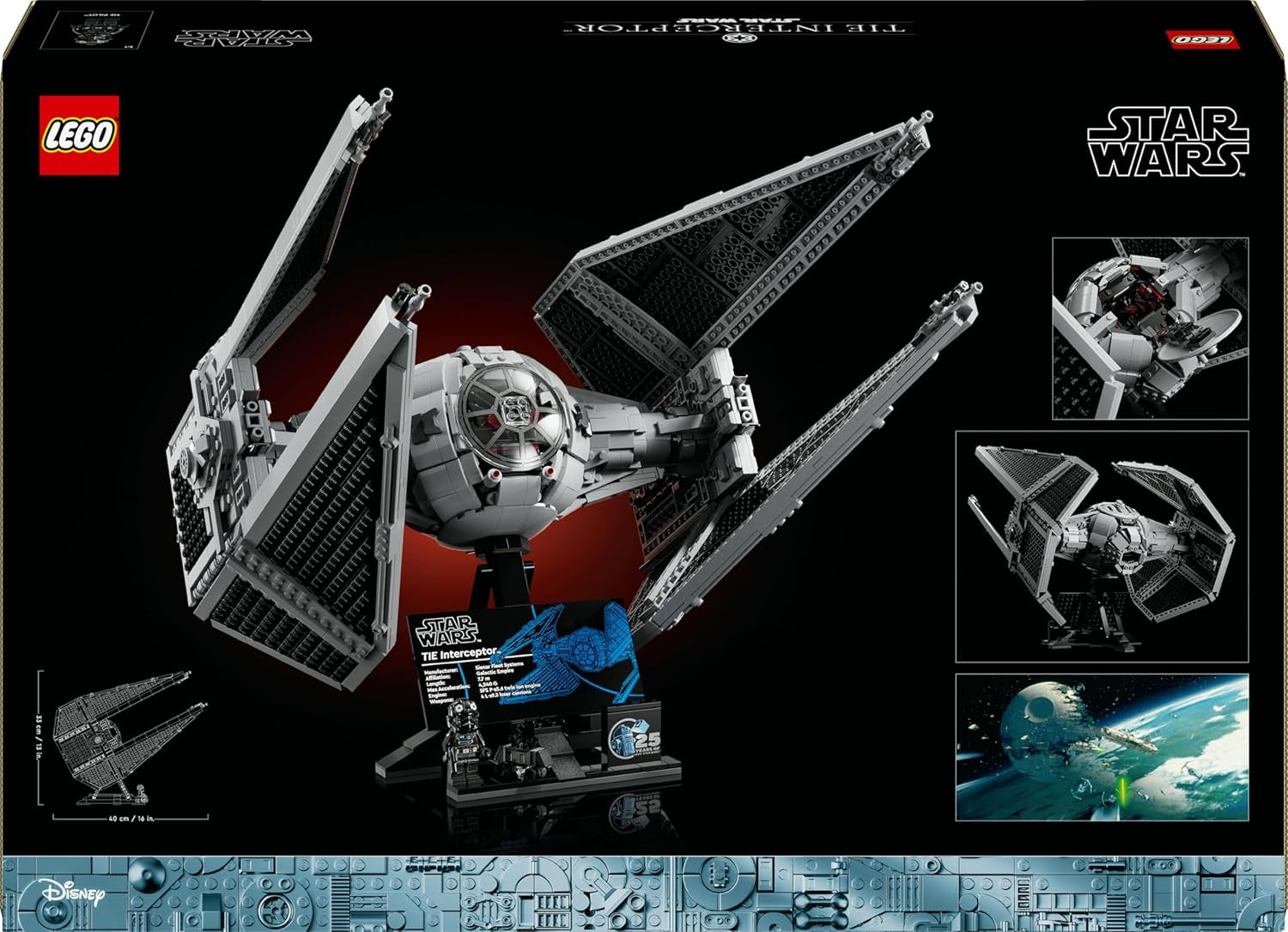 LEGO Star Wars Tie Interceptor Ultimate Collector Series Zestaw do kreatywnego budowania dla dorosłych Starfighter Model z klocków Prezent dla fanów Kolekcjonerski zestaw Ucs 75382 Zestawy do budowania Kup w sklepie LEGO