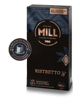 Kaffeekapseln Ristretto, 100 Kapseln für Kapselmaschinen (10x10), 80% aluminium pochodzącego z recyklingu w Kapselkörper