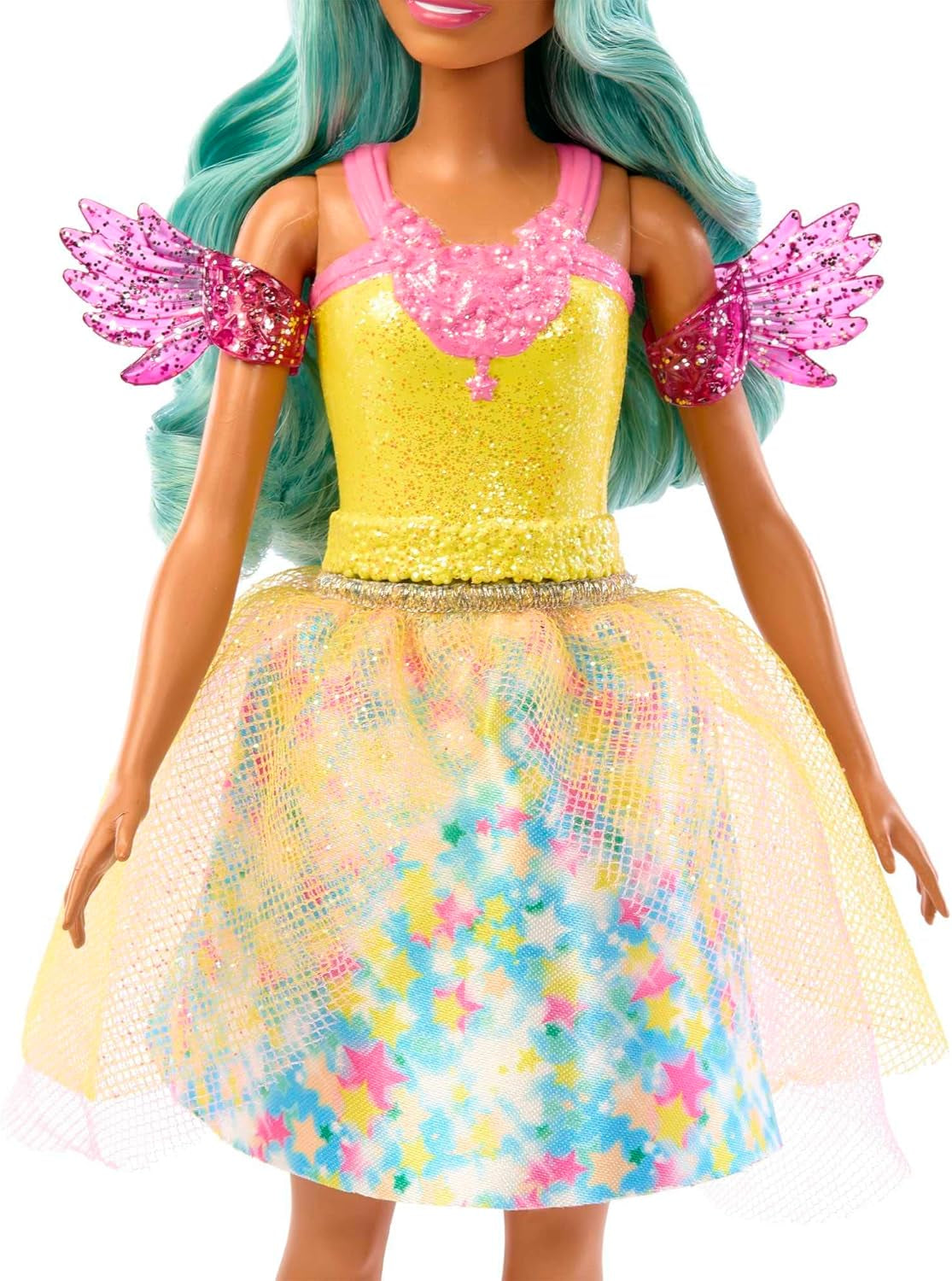 Barbie Ukryta Magia – lalka Teresa w stroju wróżki, falowanych włosach i grzebieniu do zabawy w fryzjerstwo, dla dzieci w wieku od 3 lat, HLC36