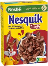 Nesquik Choco Waves, chrupiące śniadanie z falami czekoladowymi, 330 gram Płatki Naty Shop