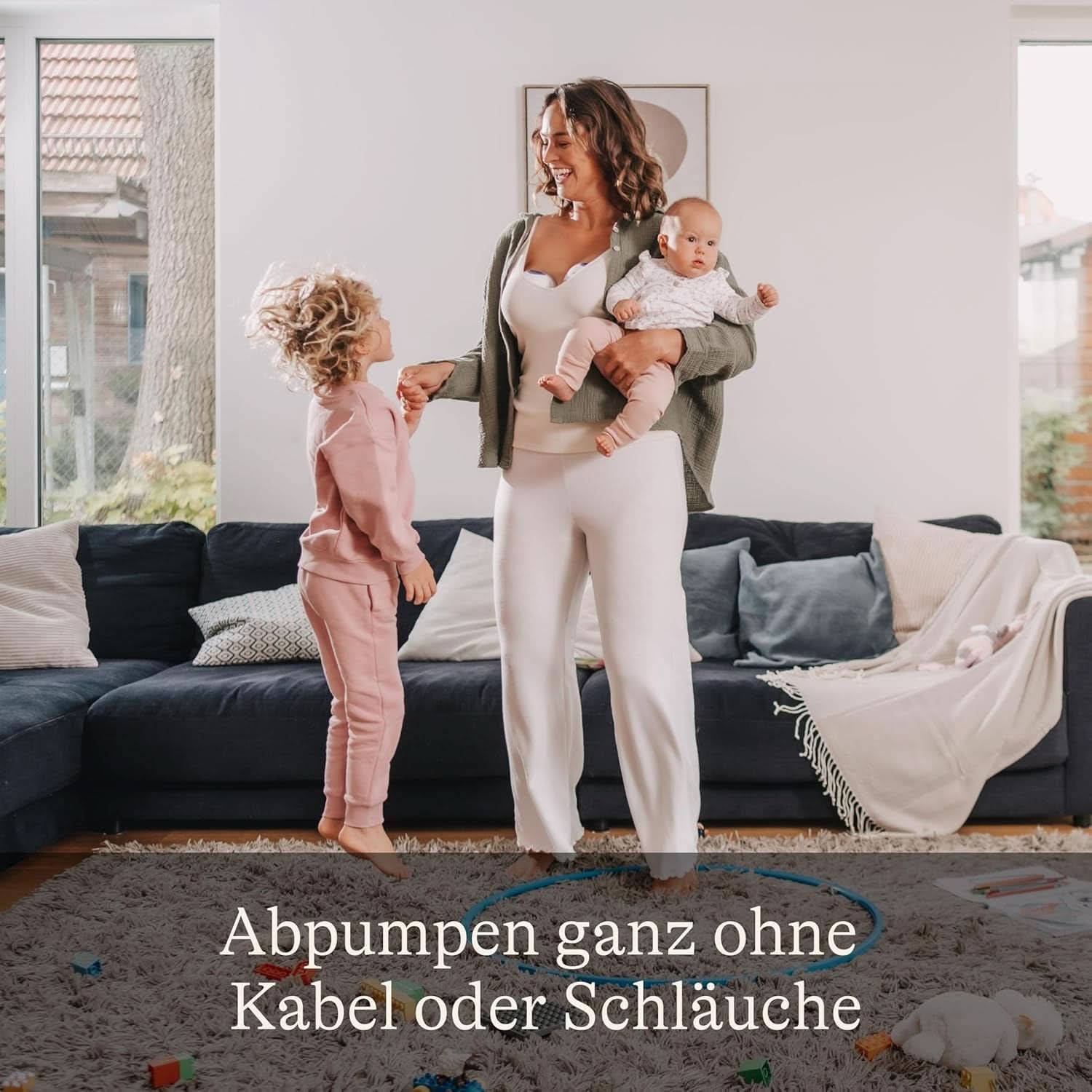 Lansinoh Tragbare Elektrische Doppelmilchpumpe – Freihändig Und Leise Abpumpen Ohne Kabel & Schläuche – Wiederaufladbarer Akku – Einfache Bedienung & Reinigung - Zestaw głośnomówiący Akcesoria Żywność i karmienie piersią Sklep Bebe Naty