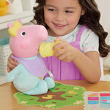 Interaktywna lalka Peppa Pig 28 cm Evie z 20 dźwiękami i wieloma funkcjami, zestaw zabawek dla dzieci od 3 lat