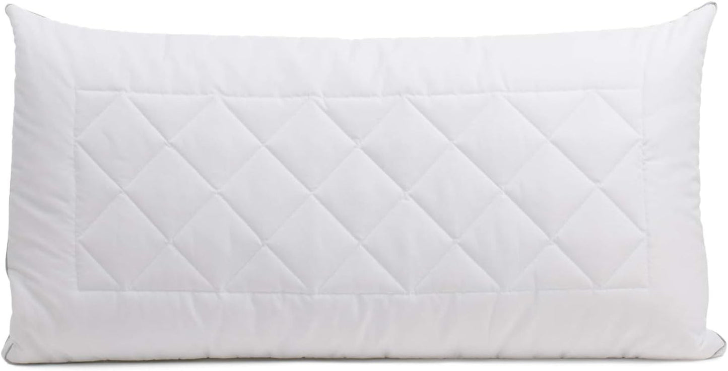 Gözze - Poduszka z poduszką wewnętrzną 150G i paskiem klimatycznym, w tym worek uzupełniający, 40 x 80 cm - Białe standardowe poduszki Naty Shop Białe 40 x 80 cm