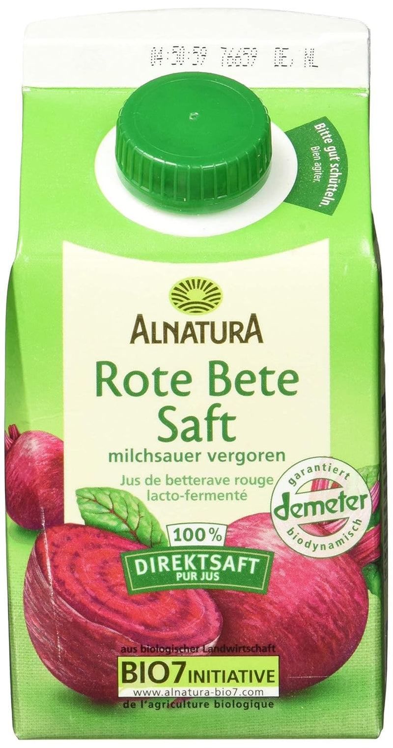 Organiczny sok z buraków, fermentowany kwasem mlekowym (1 x 500 ml)